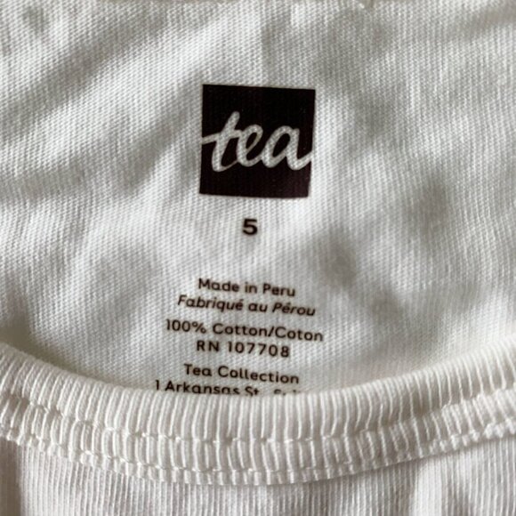NWT Tea Collection Girl Tank Top 5T 5 years - Picture 3 of 6